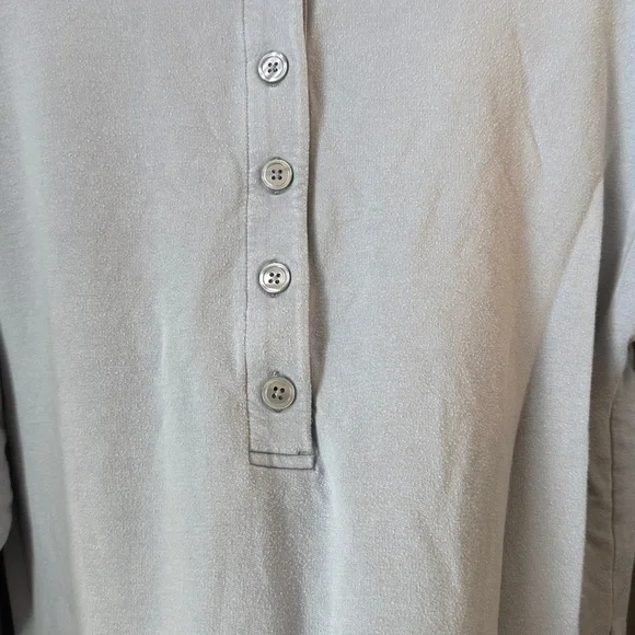 Athleta Henley Crew Neck Sweater Blue size Medium - Picture 7 of 11